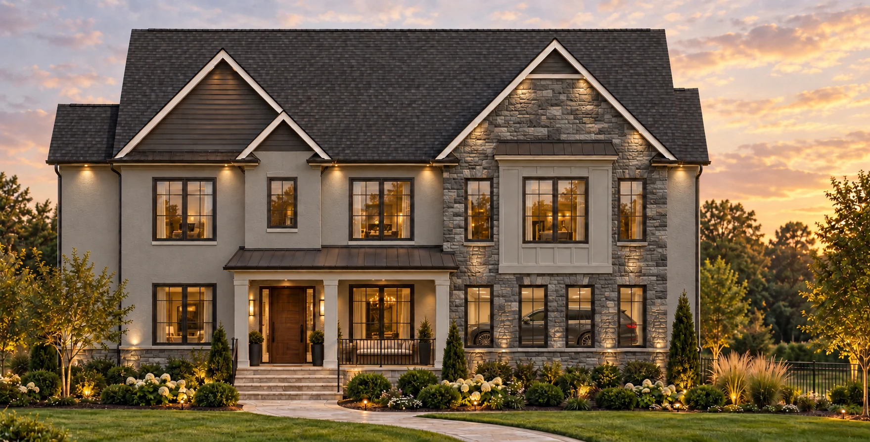 Conceptual exterior rendering illustrating the architectural direction for Chapel Estate