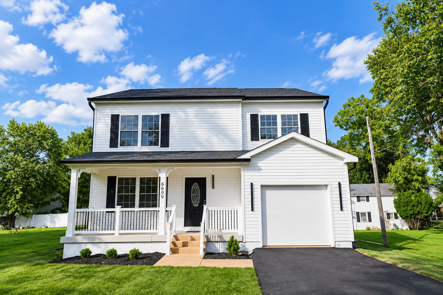 Front exterior of the Joppa Corner home