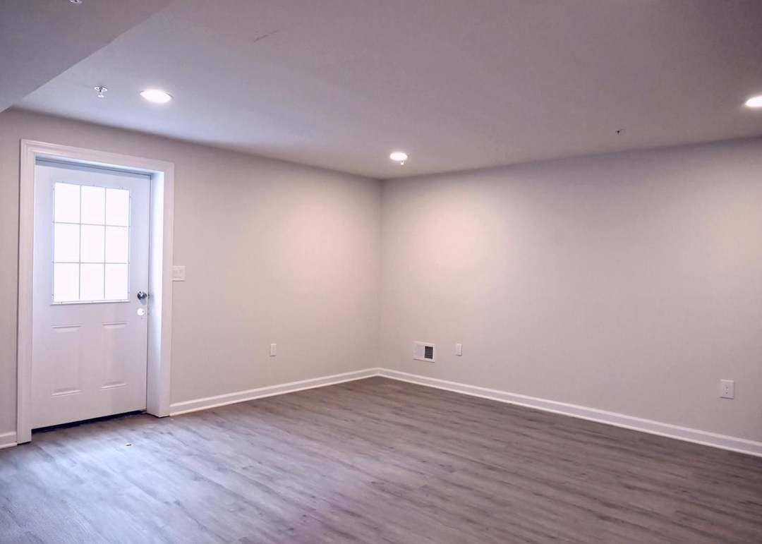 Finished interior room
